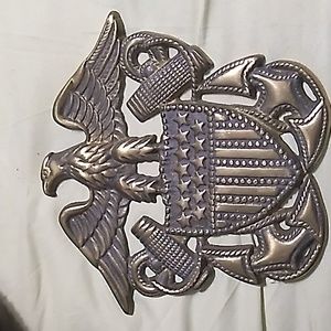 Brass Eagle Patriotic wall hanging